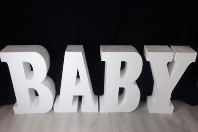 30" tall BABY Table Base Foam Letters | Babyshower Decor | Party Decorations |