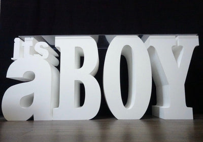 It's a BOY Large Table Base Foam Letters / Price for 4 letters