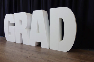 Large GRAD Table Base Foam Letters / Price for 4 letters