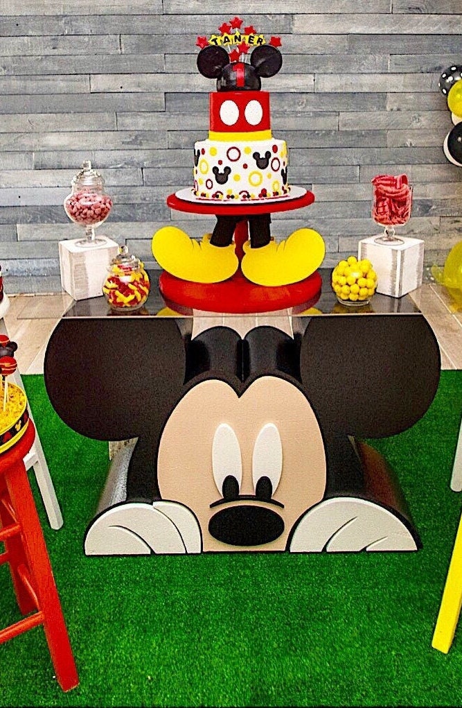 Mickey Party Theme Custom Foam Table Base