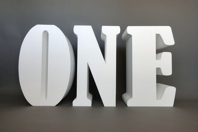 Set of ONE Table Base Foam Letters