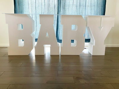 Large BABY Table Base Foam Letters