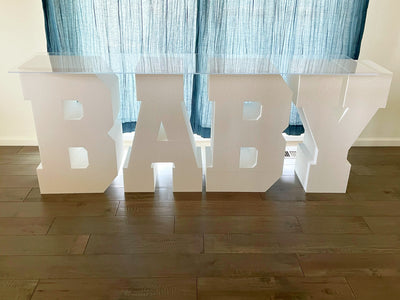 Large BABY Table Base Foam Letters