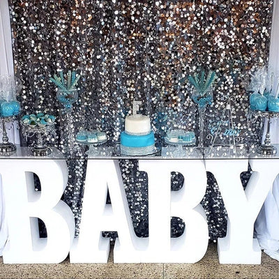 30" tall BABY Table Base Foam Letters