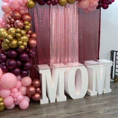 30" tall table base foam letters | MOM Custom letters | Mother's Day Decor | Custom Letters