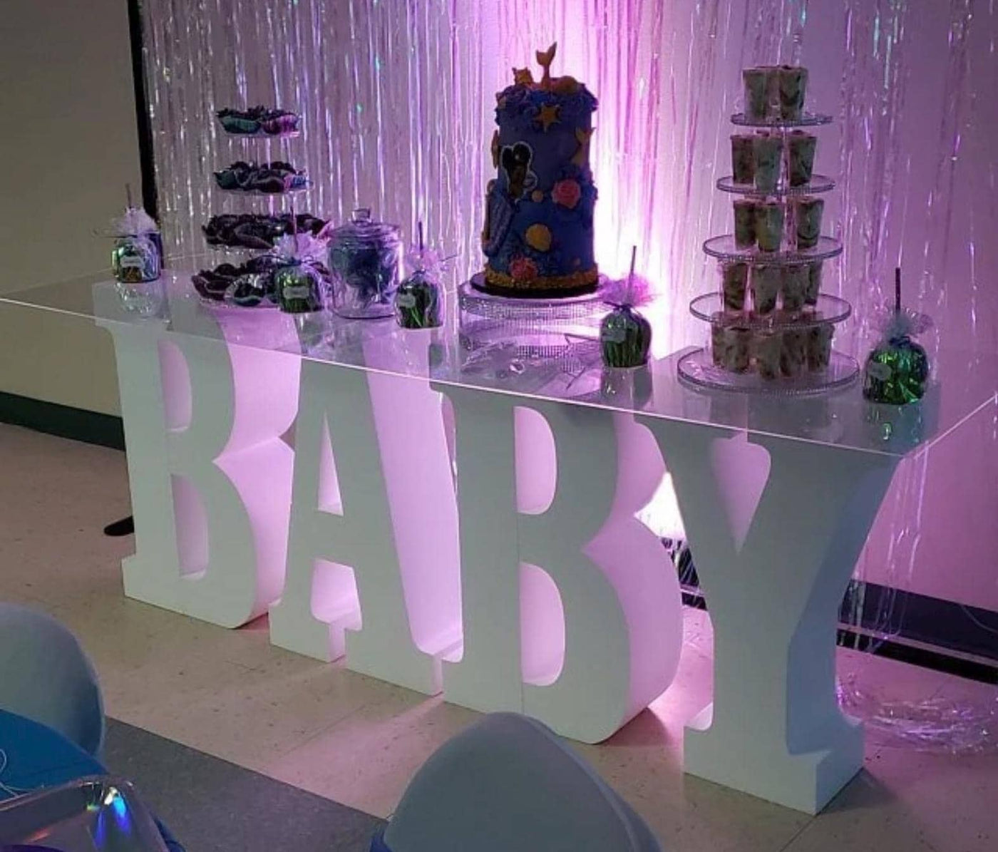 30" tall and 8" deep BABY Table Base Foam Letters | Gender Reveal | Baby Shower | Boy or Girl