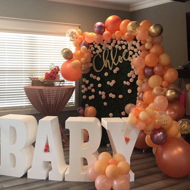 30" tall and 8" deep BABY Table Base Foam Letters | Gender Reveal | Baby Shower | Boy or Girl