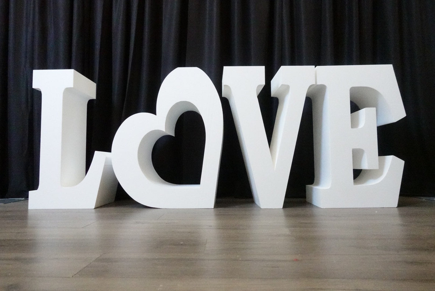 30" tall Large LOVE Table Base Foam Letters | 8” deep letters | Wedding | Bridal Shower | Party Decor