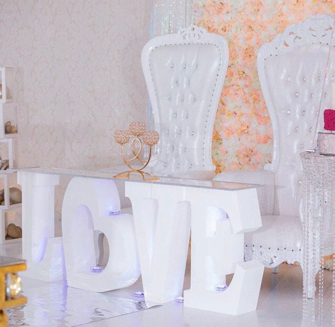 30" tall Large LOVE Table Base Foam Letters | 8” deep letters | Wedding | Bridal Shower | Party Decor