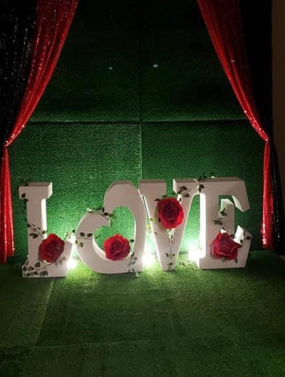 30" tall Large LOVE Table Base Foam Letters | 8” deep letters | Wedding | Bridal Shower | Party Decor