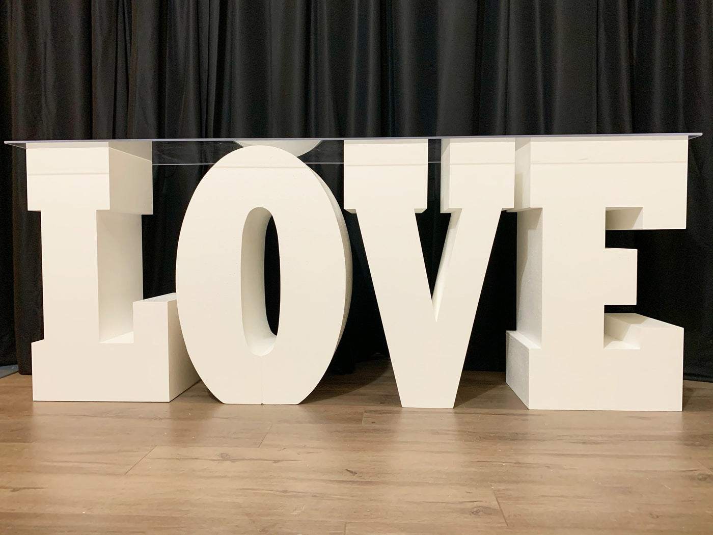 30" tall Large LOVE Table Base Foam Letters | 8” deep letters | Wedding | Bridal Shower | Party Decor