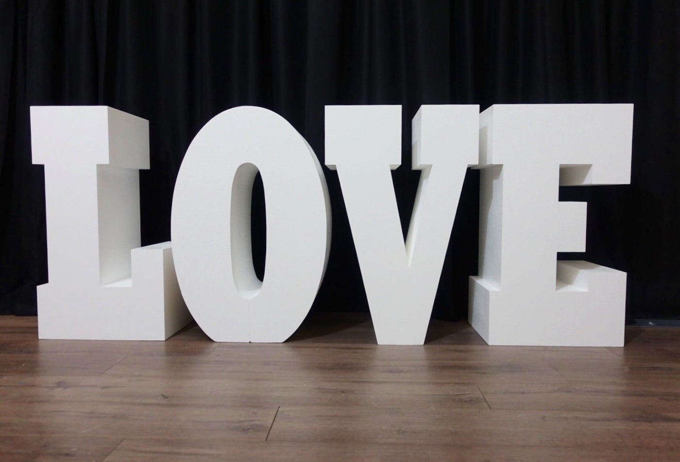 30" tall Large LOVE Table Base Foam Letters | 8” deep letters | Wedding | Bridal Shower | Party Decor