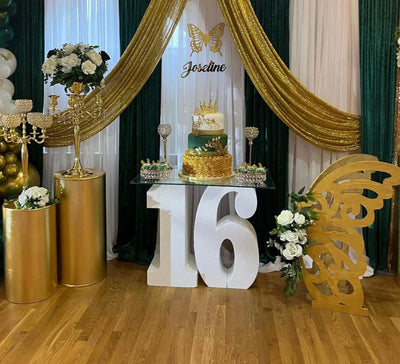 30" tall table base foam numbers NUMBER 16 | Sweet 16 | Birthday | Party Decor | Dessert Setup