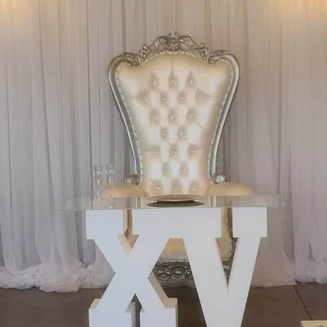 XV Table Base foam letters| 30" tall | Quinceanera | 15th Birthday | Oversized Table Letters