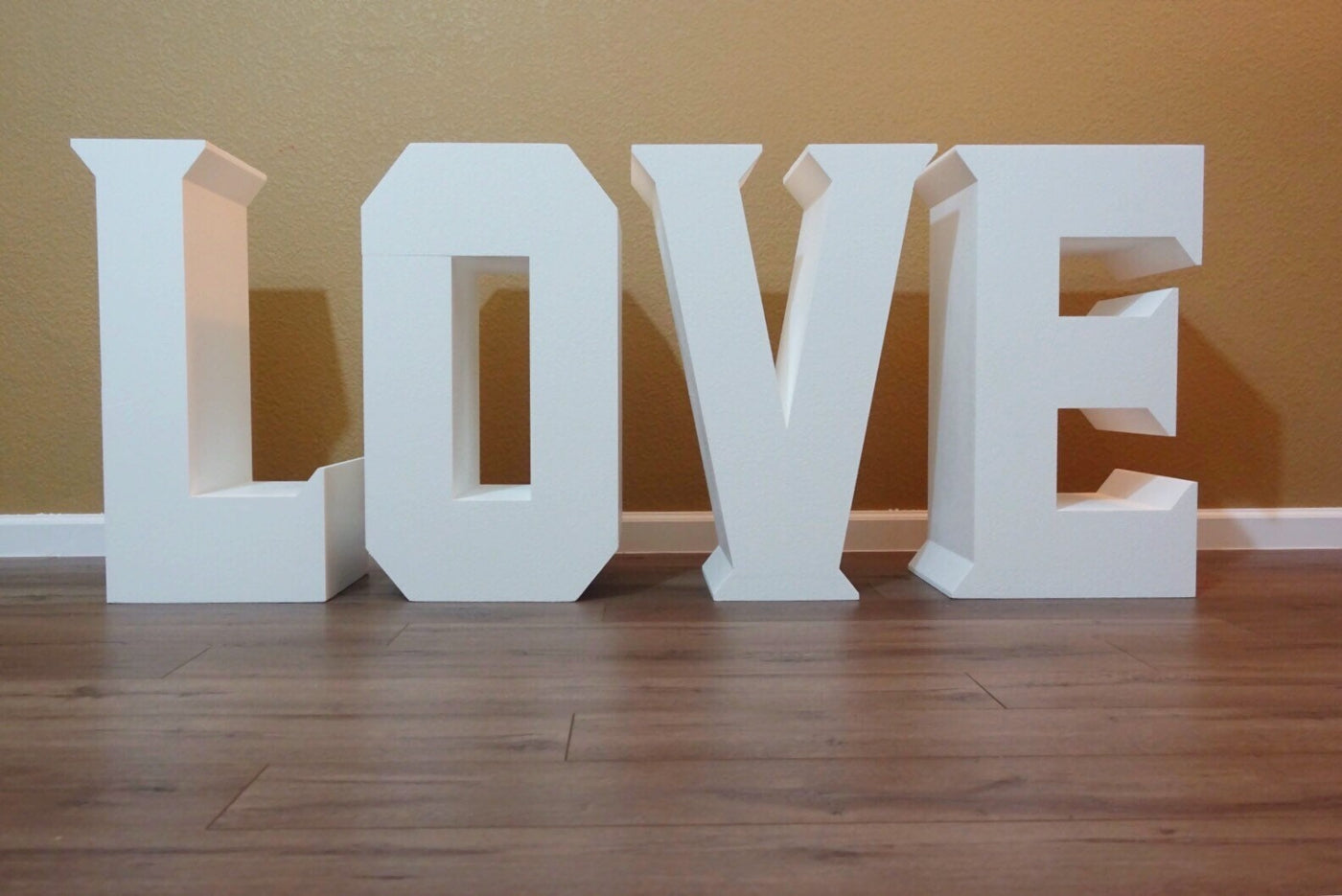 Large LOVE Table Base Foam Letters | 8” deep letters | Wedding | Bridal Shower |