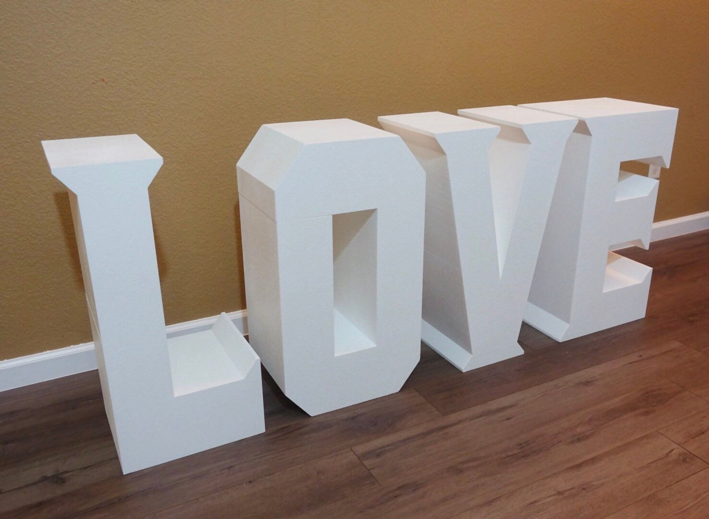 Large LOVE Table Base Foam Letters | 8” deep letters | Wedding | Bridal Shower |