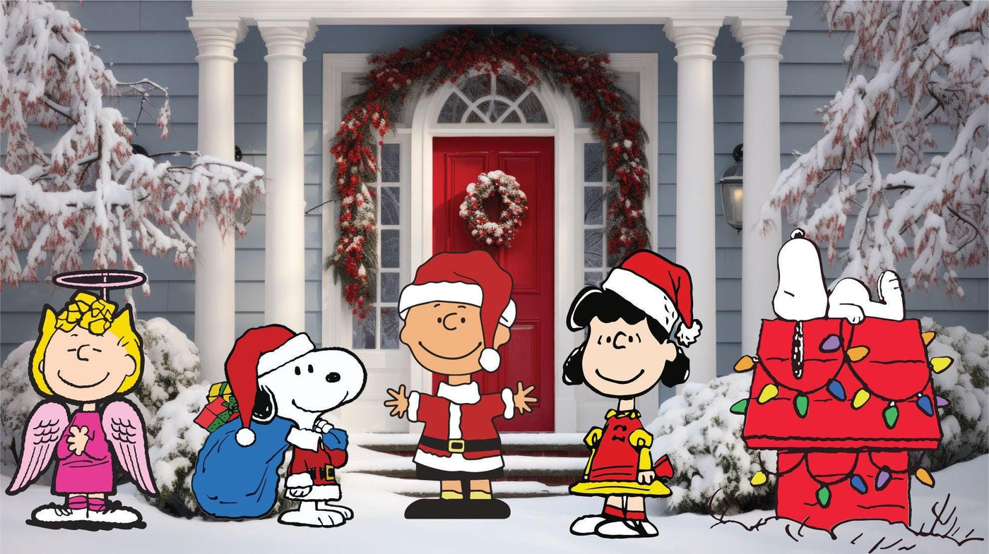 Christmas props | snoopy christmas cutouts | peanuts decor | charlie brown decor | xmas yard props |