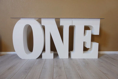 ONE Table Base Foam Letters | 8” deep letters| First Birthday | 1st Birthday | Birthday Decor