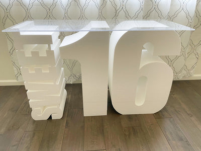 30" tall Sweet 16 Table Base Foam Numbers | 16th Birthday | Party Decor | Sweet Sixteen | Quinceanera |Dessert Table