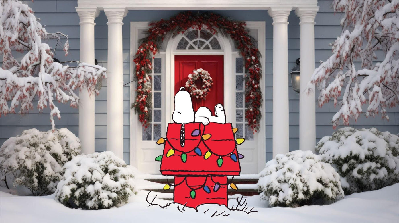 Christmas props | snoopy christmas cutouts | peanuts decor | charlie brown decor | xmas yard props |