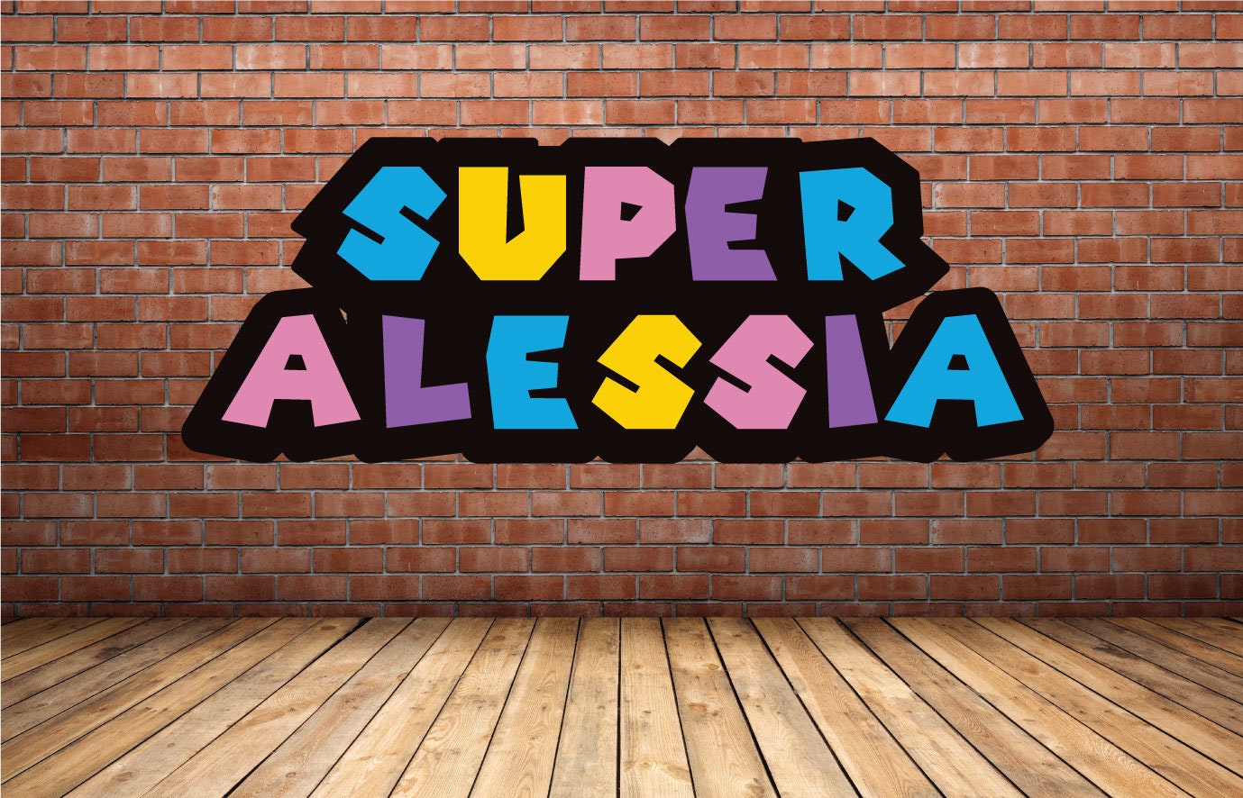 2 Feet Large Customized Super Mario Name Sign | Custom Name Sign | Super Mario Bros | Table Centerpieces | Birthday Name Sign | Mario Bros