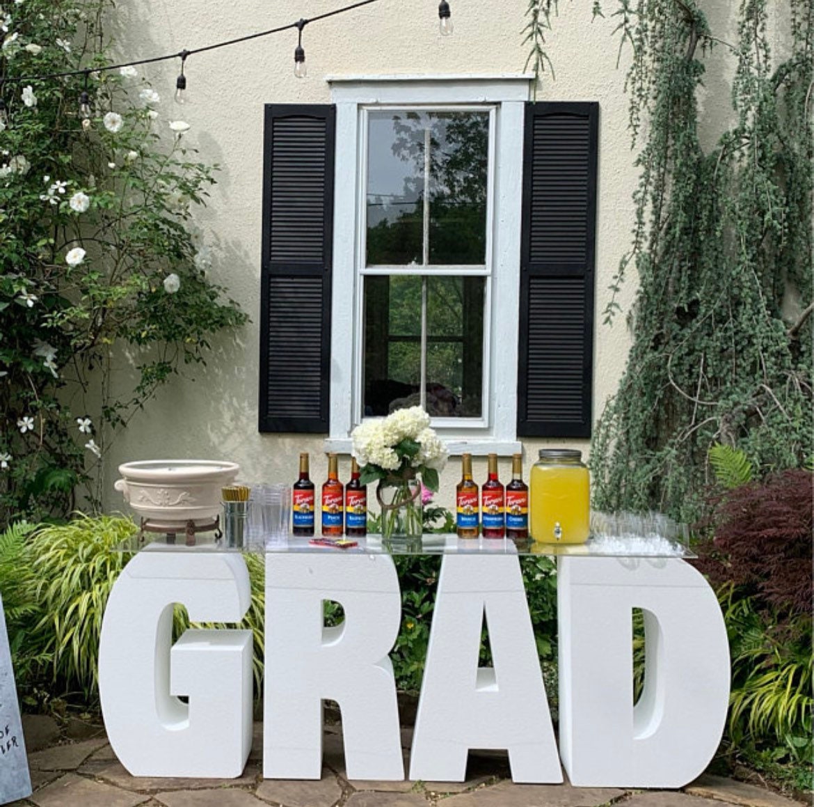 Large GRAD Table Base Foam Letters | 8” deep letters | Graduation Decor | GRAD| Class of | Graduate |Dessert Table