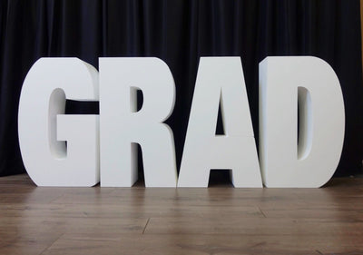 Large GRAD Table Base Foam Letters | 8” deep letters | Graduation Decor | GRAD| Class of | Graduate |Dessert Table