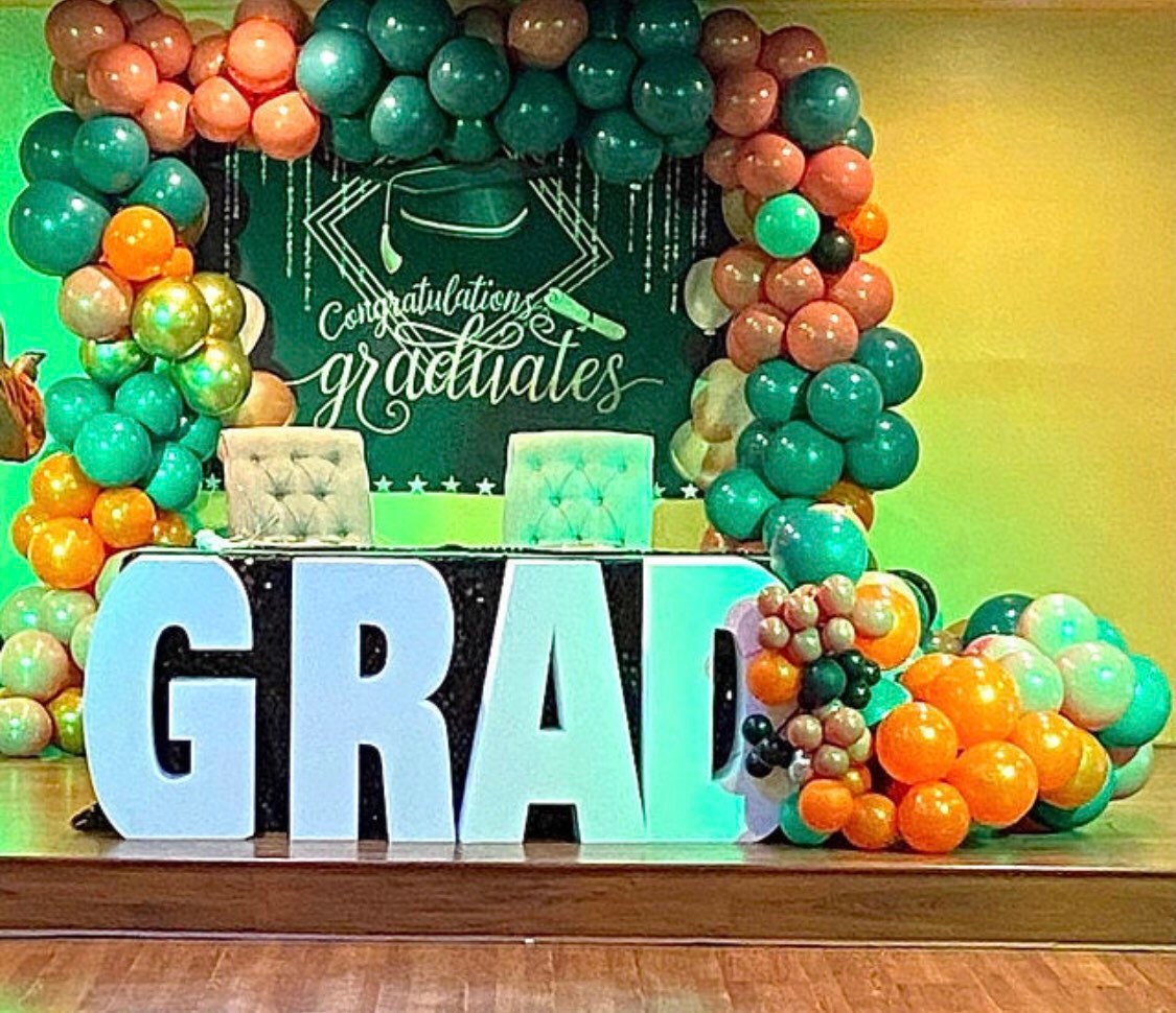 Large GRAD Table Base Foam Letters | 8” deep letters | Graduation Decor | GRAD| Class of | Graduate |Dessert Table