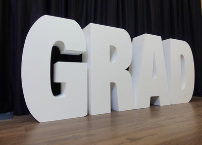 Large GRAD Table Base Foam Letters | 8” deep letters | Graduation Decor | GRAD| Class of | Graduate |Dessert Table