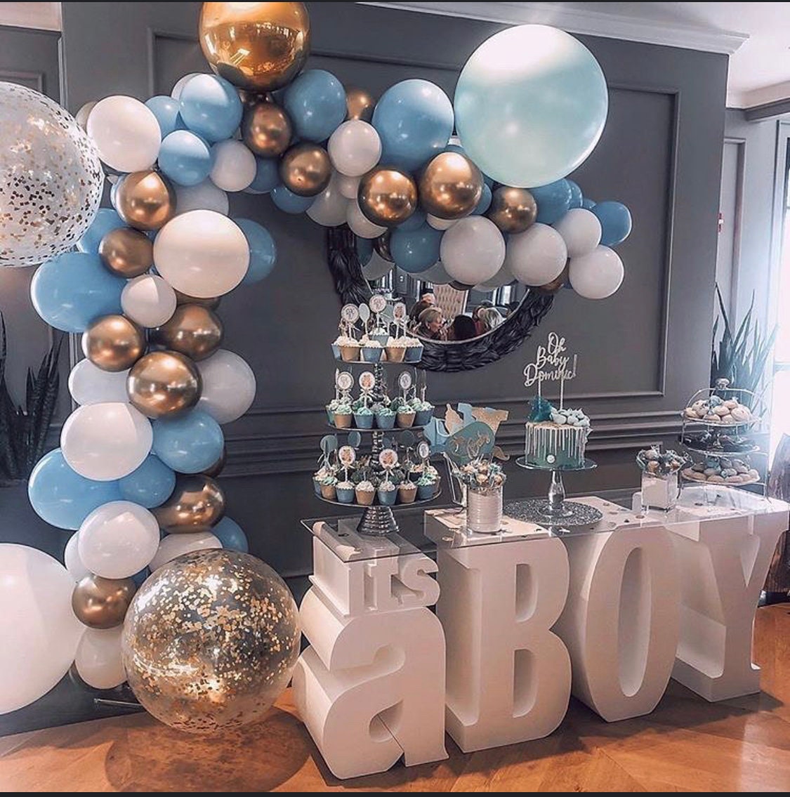 It's a BOY Large Table Base Foam Letters | Baby shower | its a boy| Gender Reveal| New Baby| Dessert Table