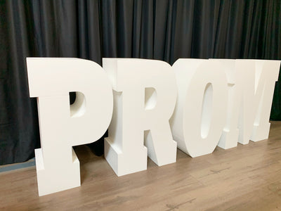 30" tall Large PROM Table Base Foam Letters | 8” deep letters | Party Decor | Home Coming |