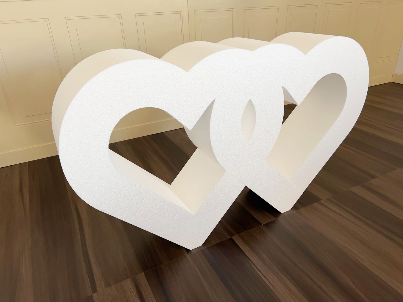 Double Heart Dessert Table | Custom Made | 30" tall table base | Wedding | Bridal shower