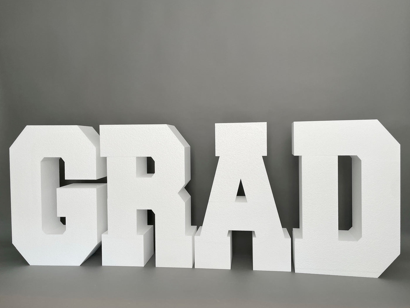 Large GRAD Table Base Foam Letters | 30” tall and 8” deep letters | Graduation | Party Decor | Dessert Table