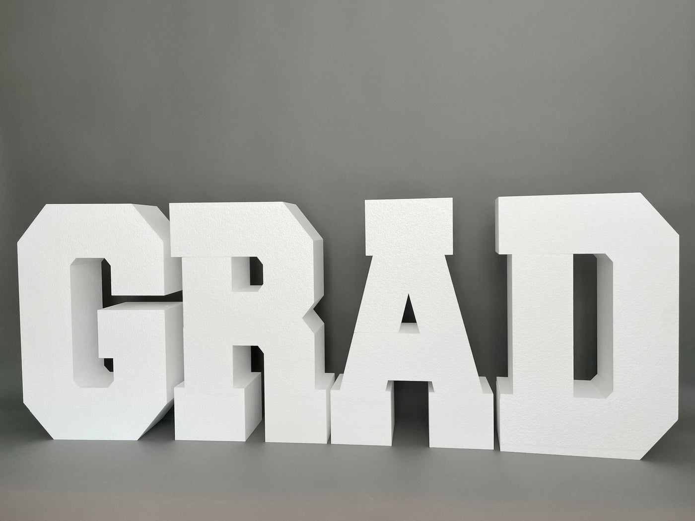 Large GRAD Table Base Foam Letters | 8” deep letters | Graduation Decor | GRAD| Class of | Graduate |Dessert Table