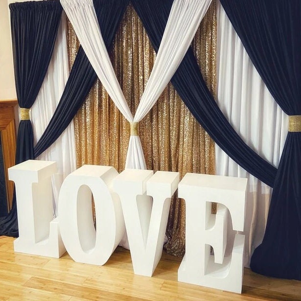 30" tall Large LOVE Table Base Foam Letters | 8” deep letters | Wedding| Bridal Shower | Party Decor