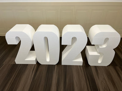 Numbers Table Base Foam Numbers | Graduation | Party Decor | Dessert Table