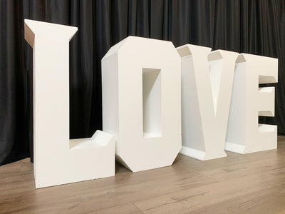 Large LOVE Table Base Foam Letters / Price for 4 letters