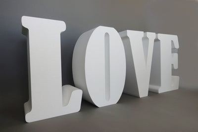 Large LOVE Table Base Foam Letters