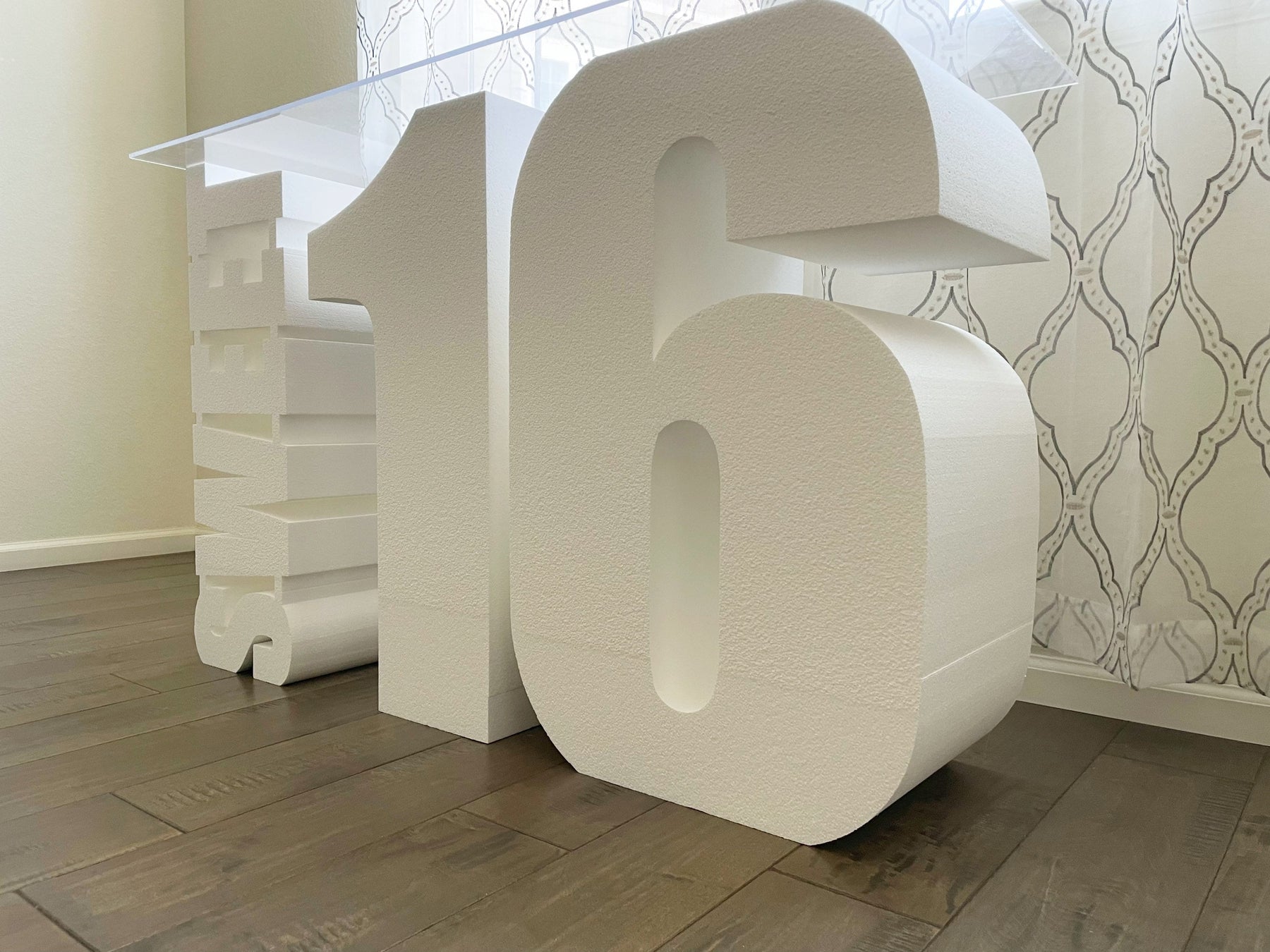 ANY two numbers 30 tall Table Base Foam Numbers