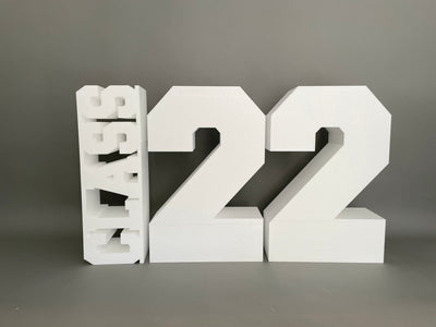 30" tall Class of 2022 Table Base Foam Letters and Numbers
