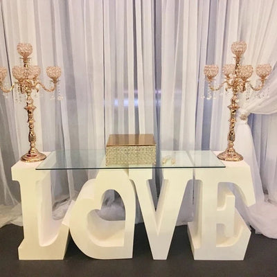 30" tall Large LOVE Table Base Foam Letters