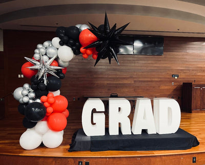 Large GRAD Table Base Foam Letters | GRAD Party Decor | Party Decorations | 30" tall oversized letters |